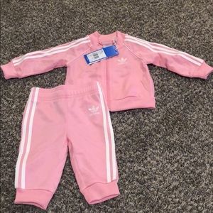 Pink Adidas Track Suit